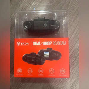 Yada Dual 1080p Roadcam Front And Rear Dash Camera 1.5” Screen HD With Recoding
